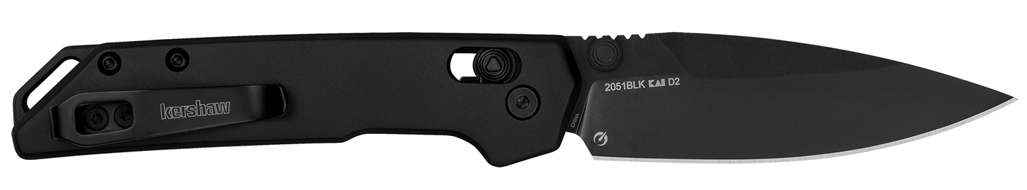 Black Kershaw folding knife with pocket clip