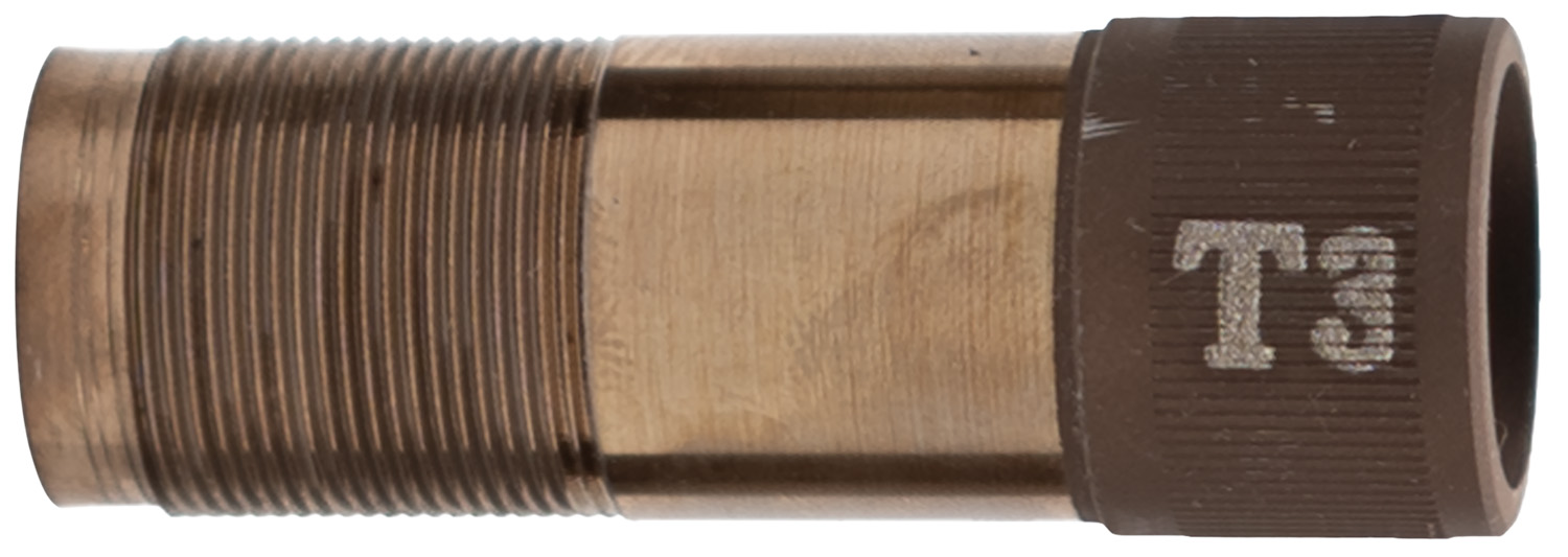 Brass threaded shotgun choke tube marked T3