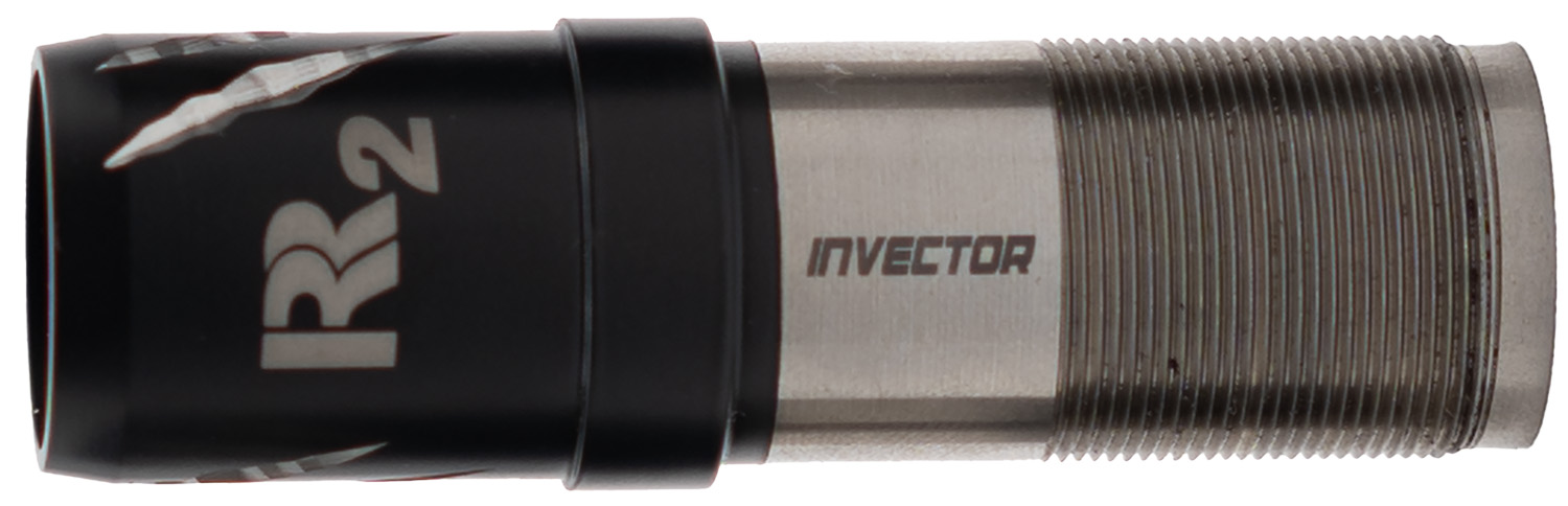 Shotgun choke tube with Invector branding