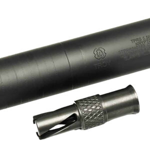 Rifle suppressor and flash hider attachment