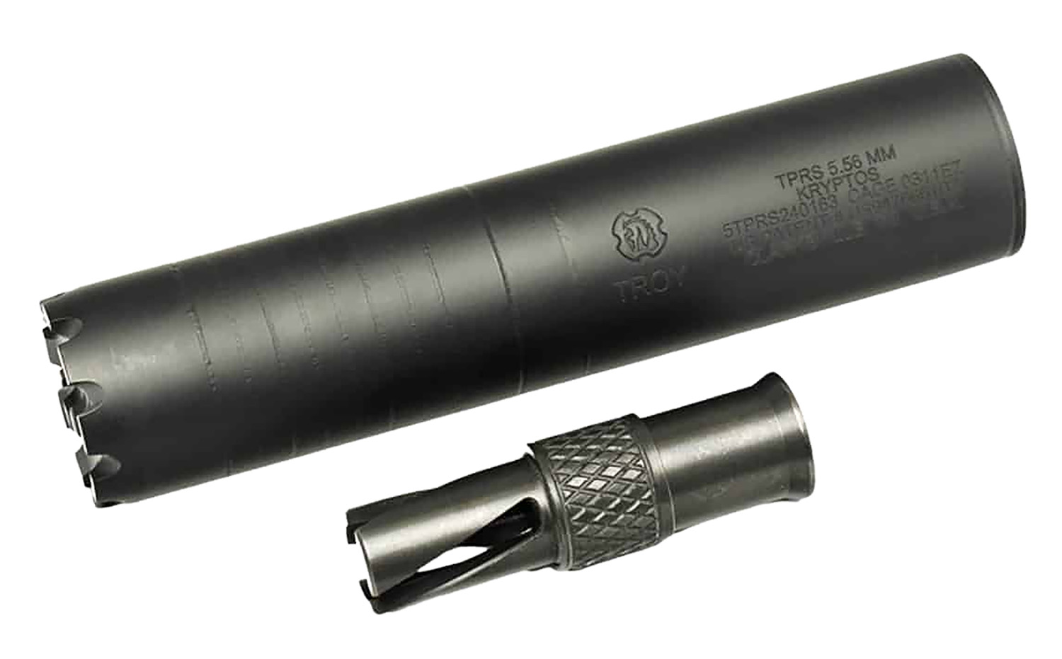 Rifle suppressor and flash hider attachment