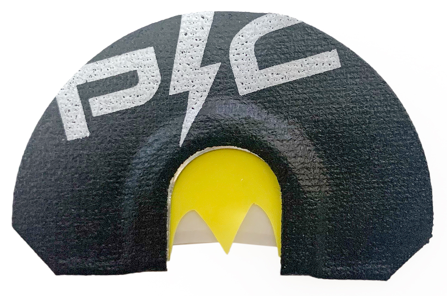 Black P4C mouth call with yellow reeds
