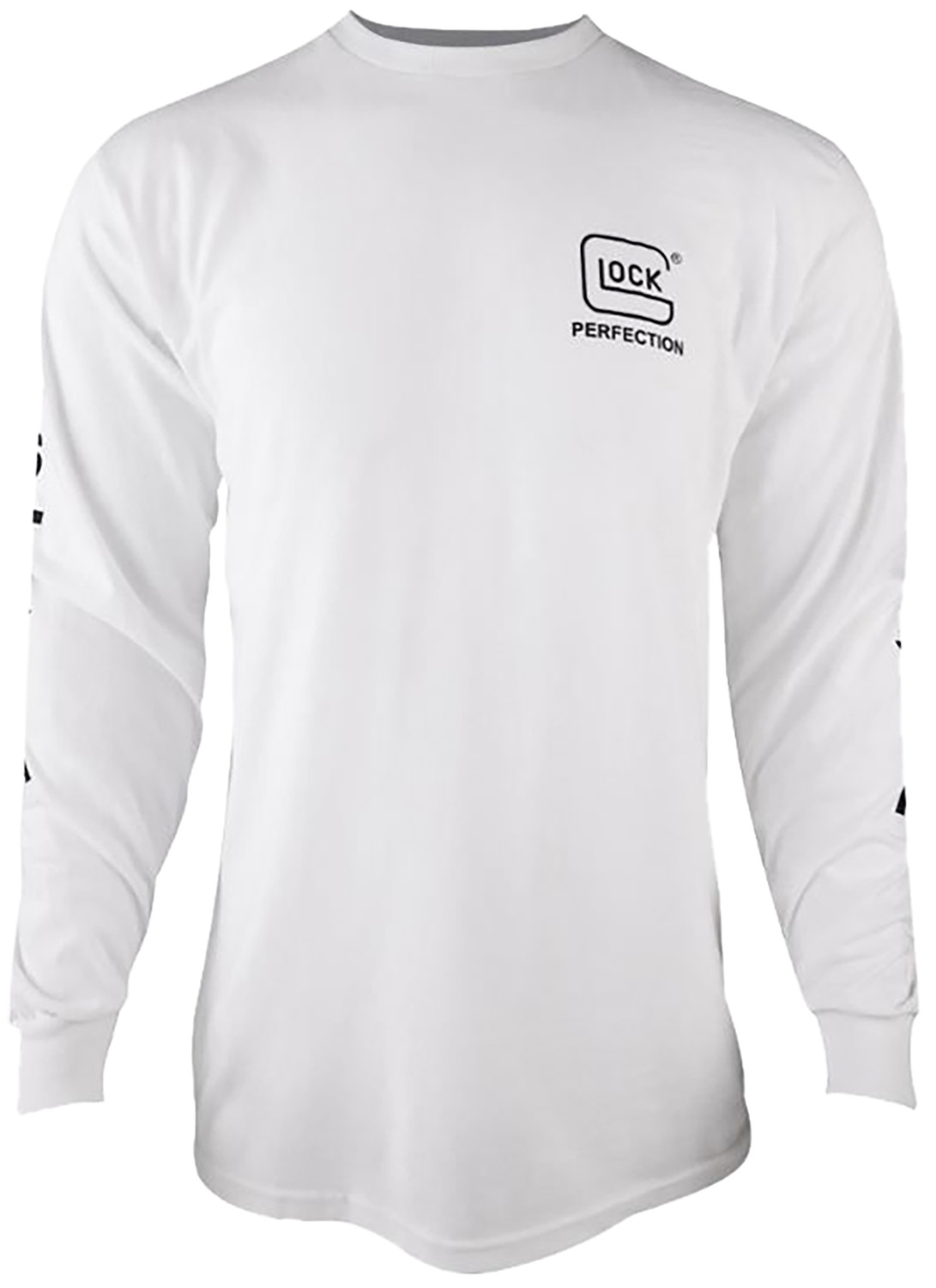 White long-sleeve shirt with Glock logo