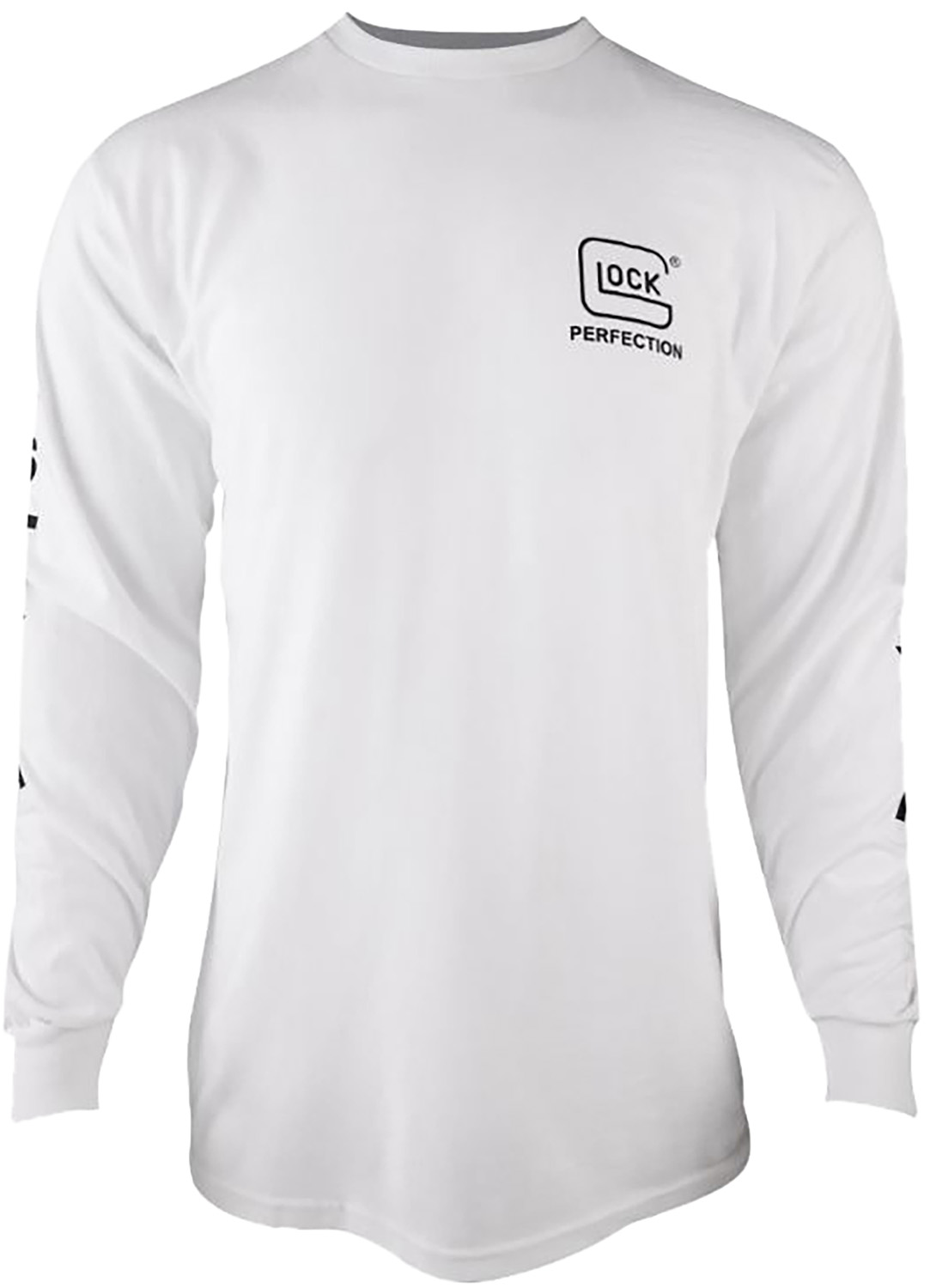 White long-sleeve shirt with Glock logo