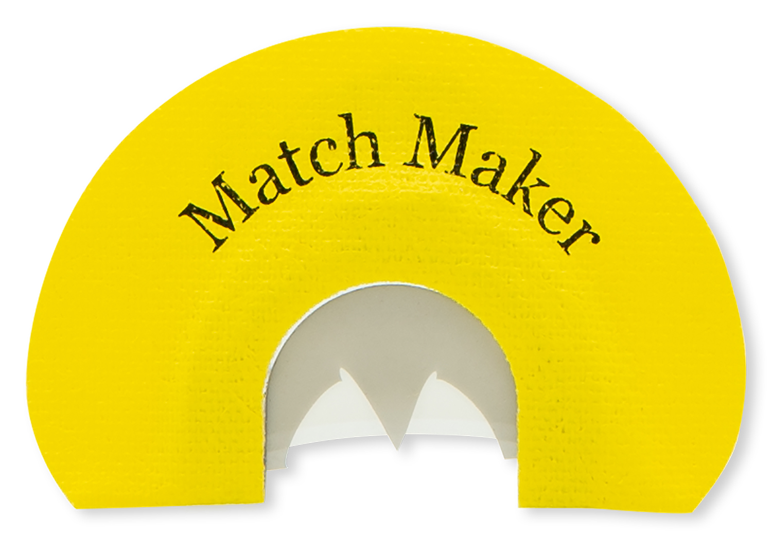 Yellow foam door hanger labeled Match Maker