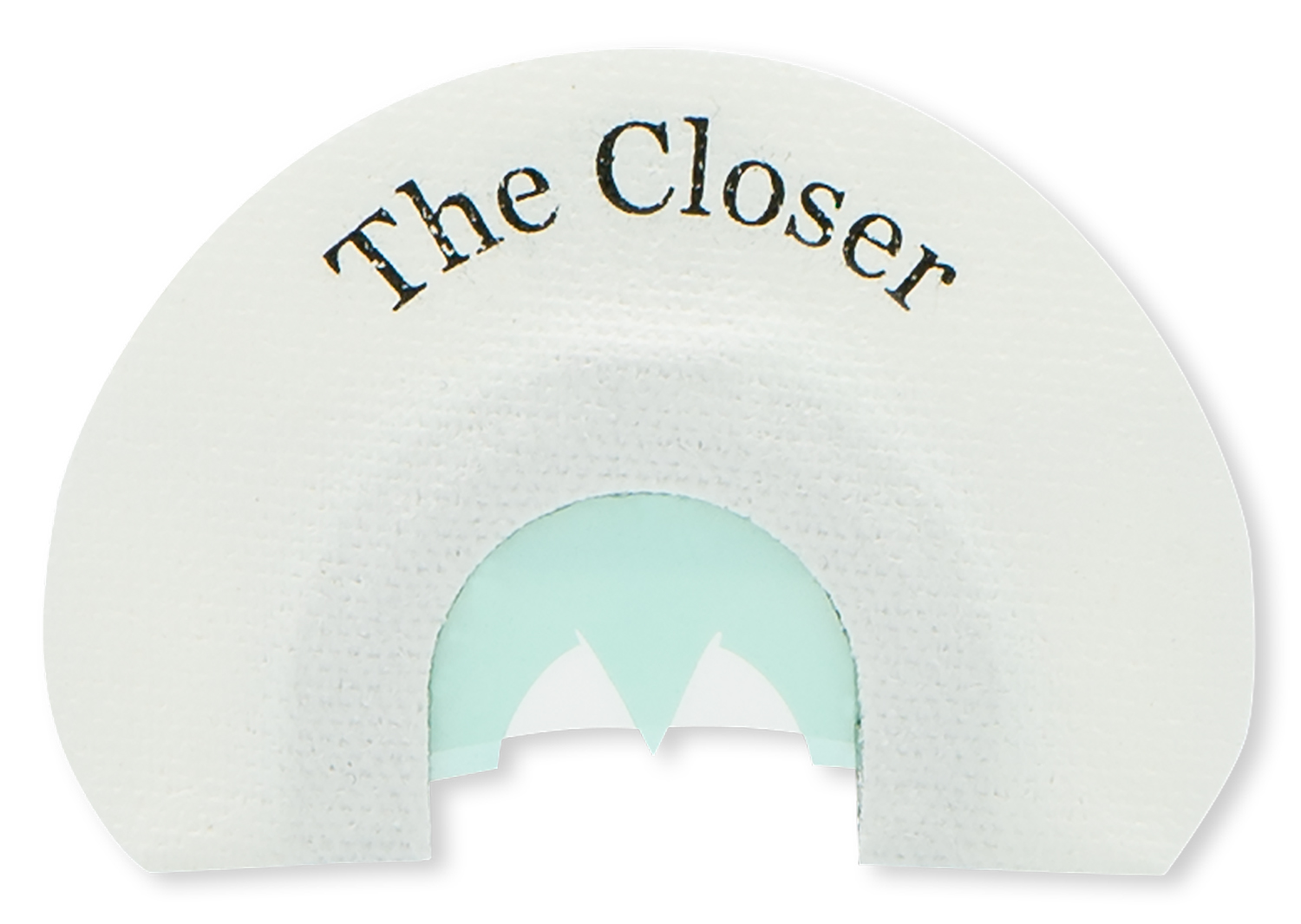 Turkey diaphragm call labeled 'The Closer'