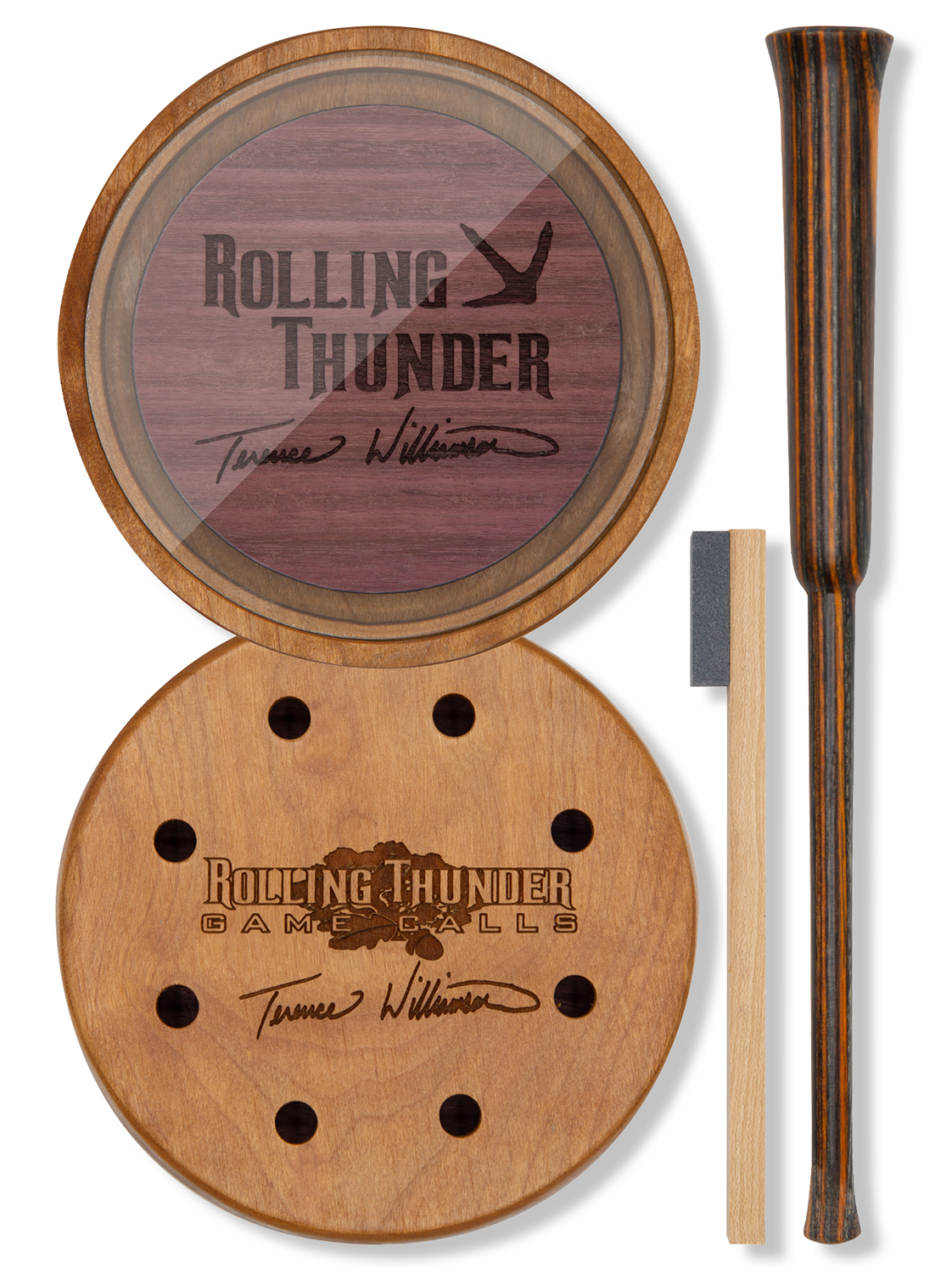 Rolling Thunder wooden turkey pot call set