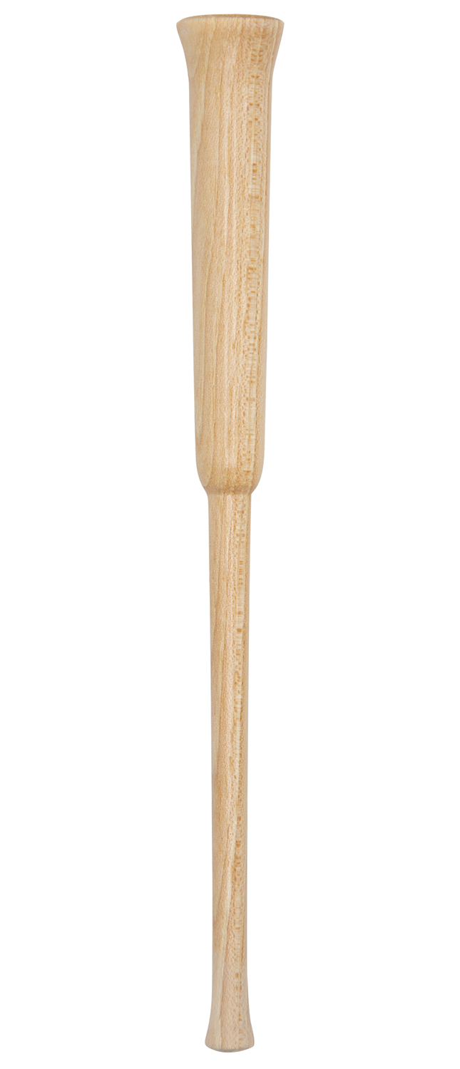 Wooden baseball bat isolated on white background