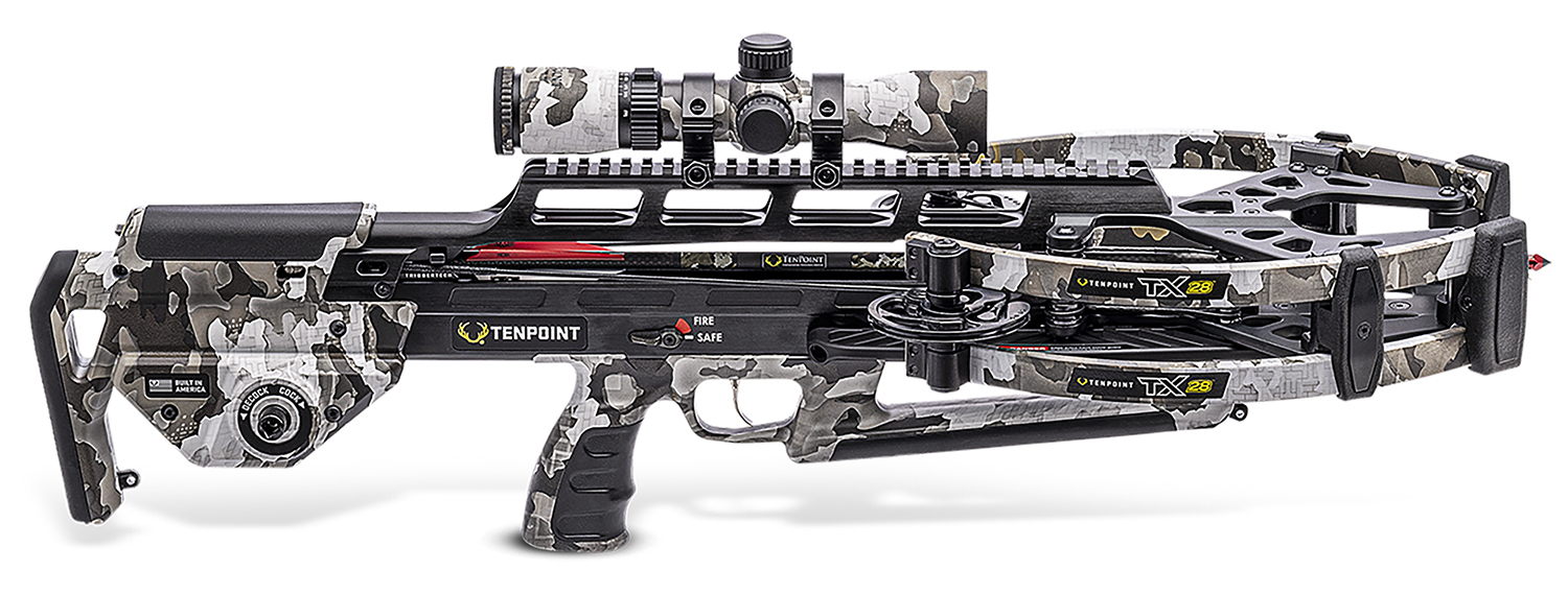 TenPoint TX 28 camo crossbow with scope