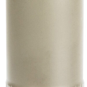 Beige cylindrical plastic device with vented base