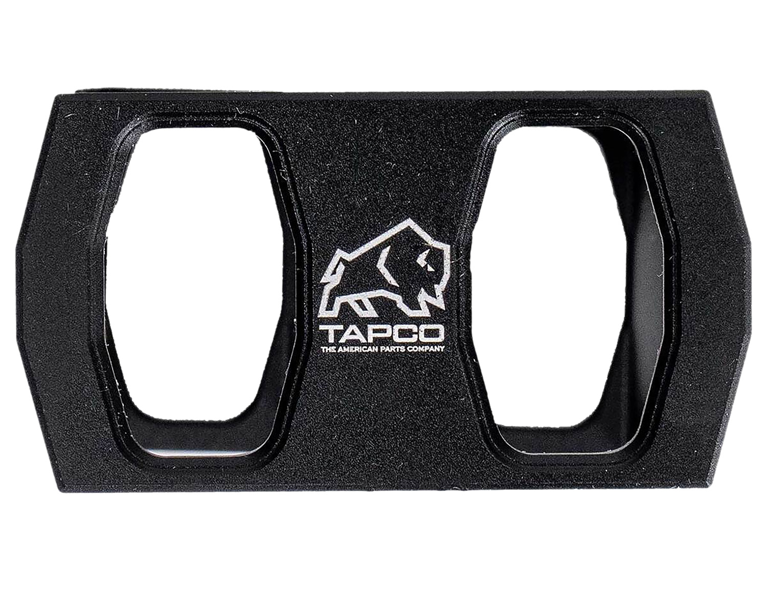 Black TAPCO dual magazine coupler with logo