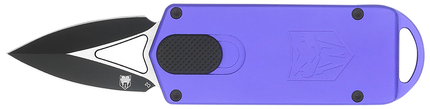 Compact folding knife with purple handle