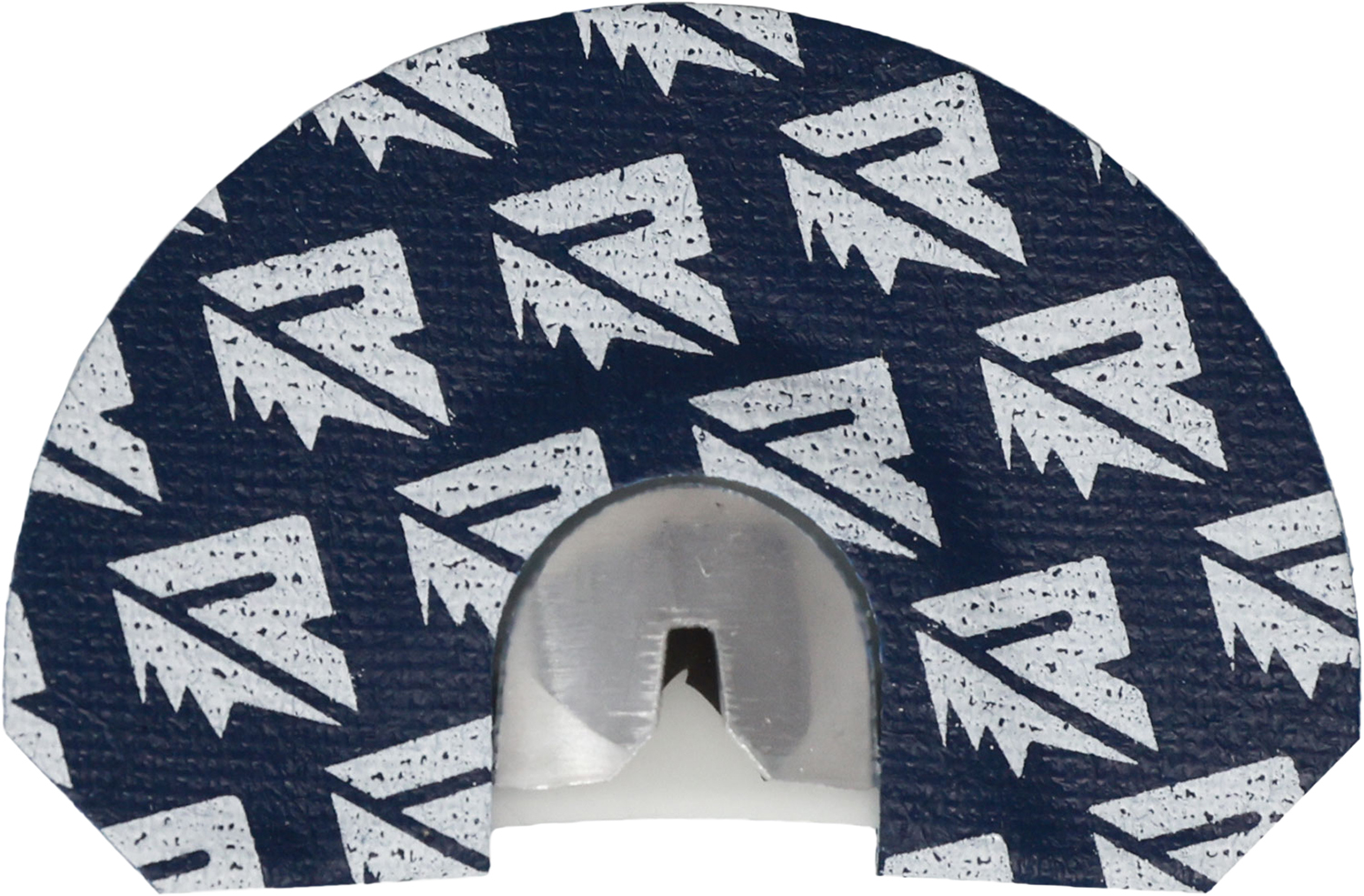Close-up of patterned circular cutting disc