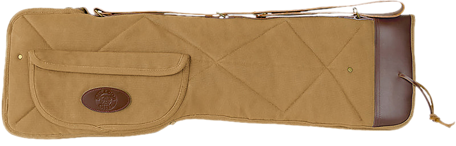 Tan canvas rifle case with shoulder strap