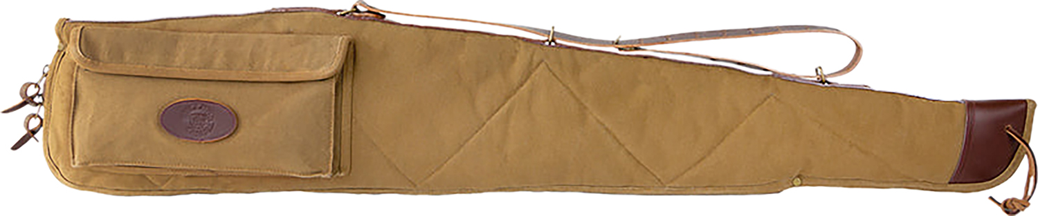 Tan canvas rifle case with shoulder strap