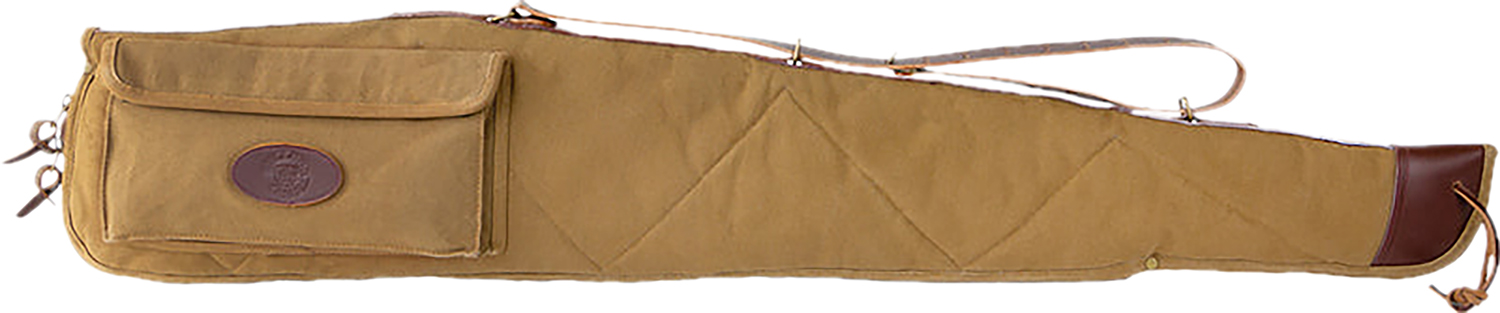 Tan canvas rifle case with shoulder strap