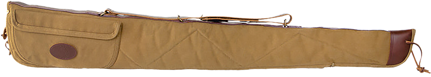 Tan canvas rifle case with shoulder strap