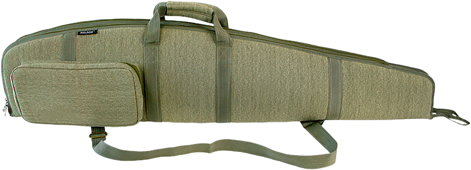 Green padded rifle case with shoulder strap