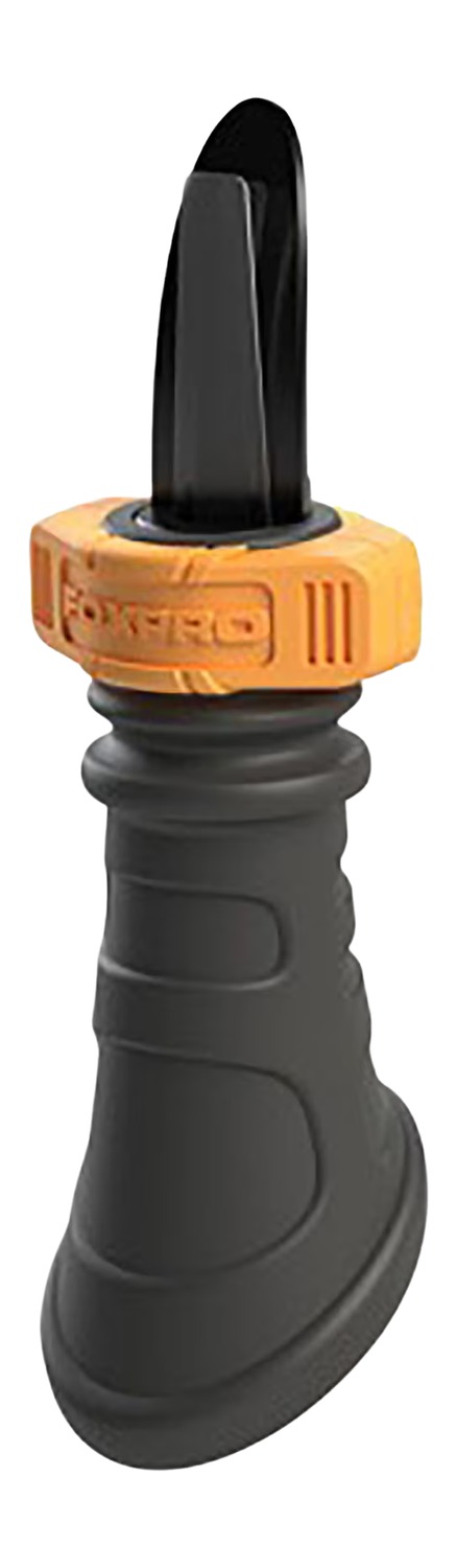 Black and orange handheld duck call device