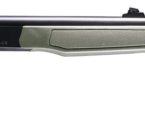 Olive green air rifle with black barrel
