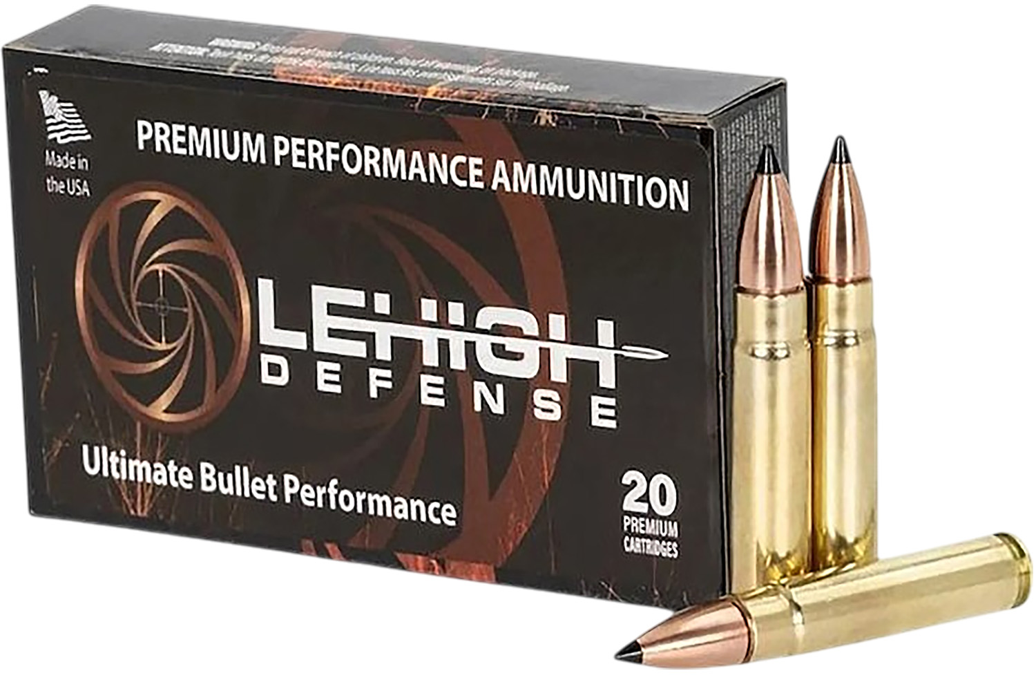 Box of Lehigh Defense rifle ammunition cartridges