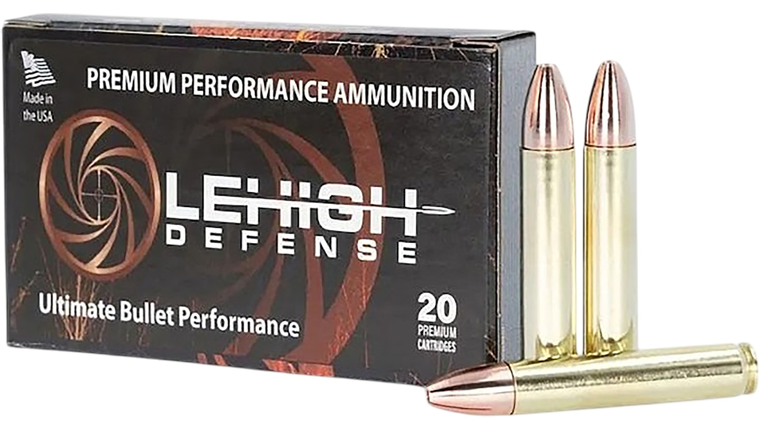 Box of Lehigh Defense rifle ammunition with cartridges