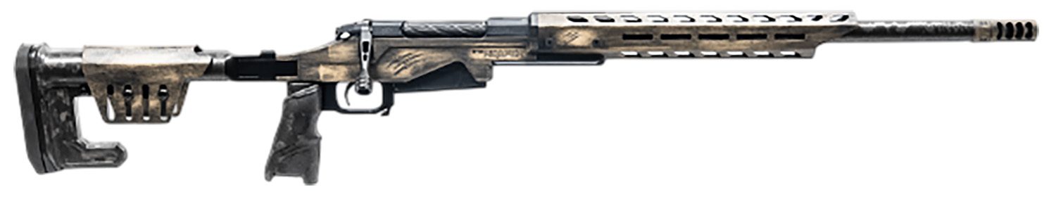 Stylized long rifle on a white background