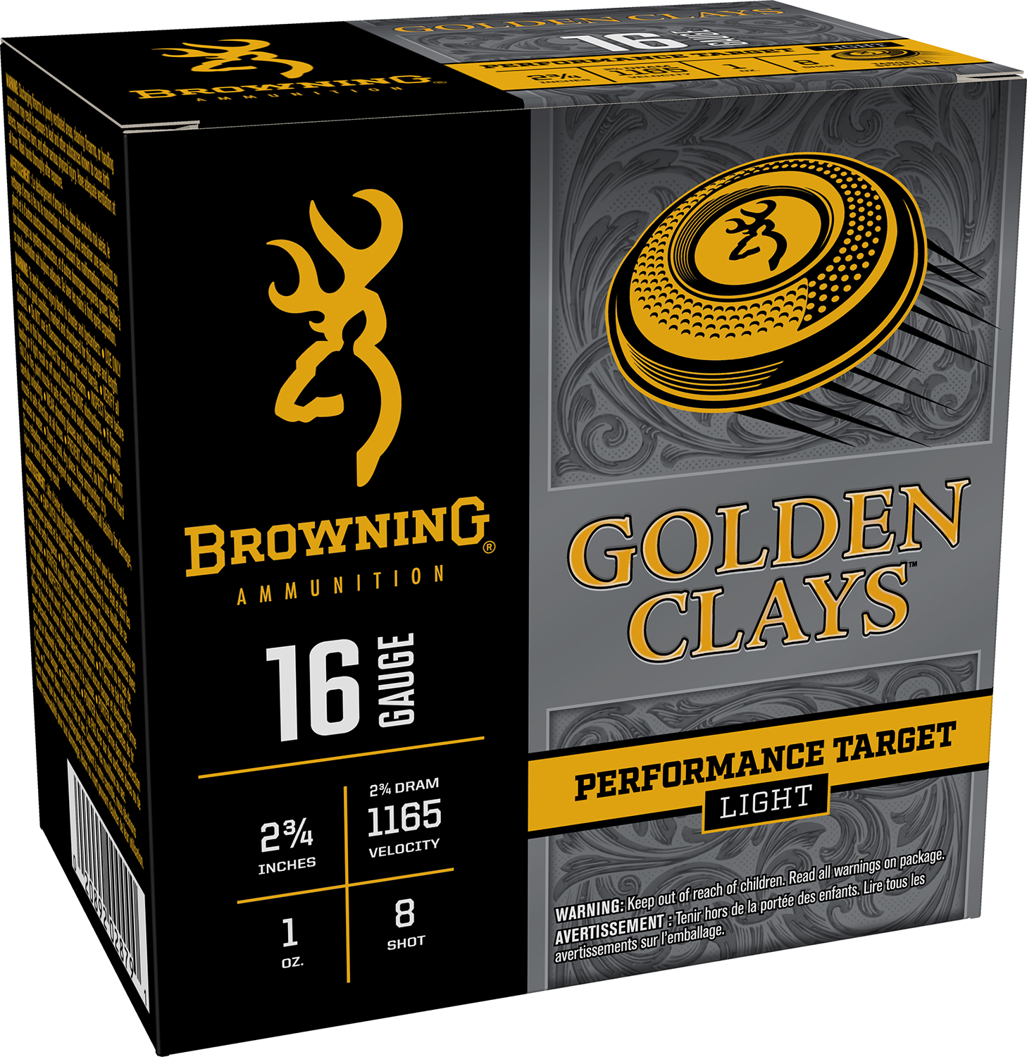 Browning Golden Clays 16 gauge ammunition box