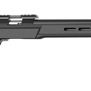Black precision rifle with modern design