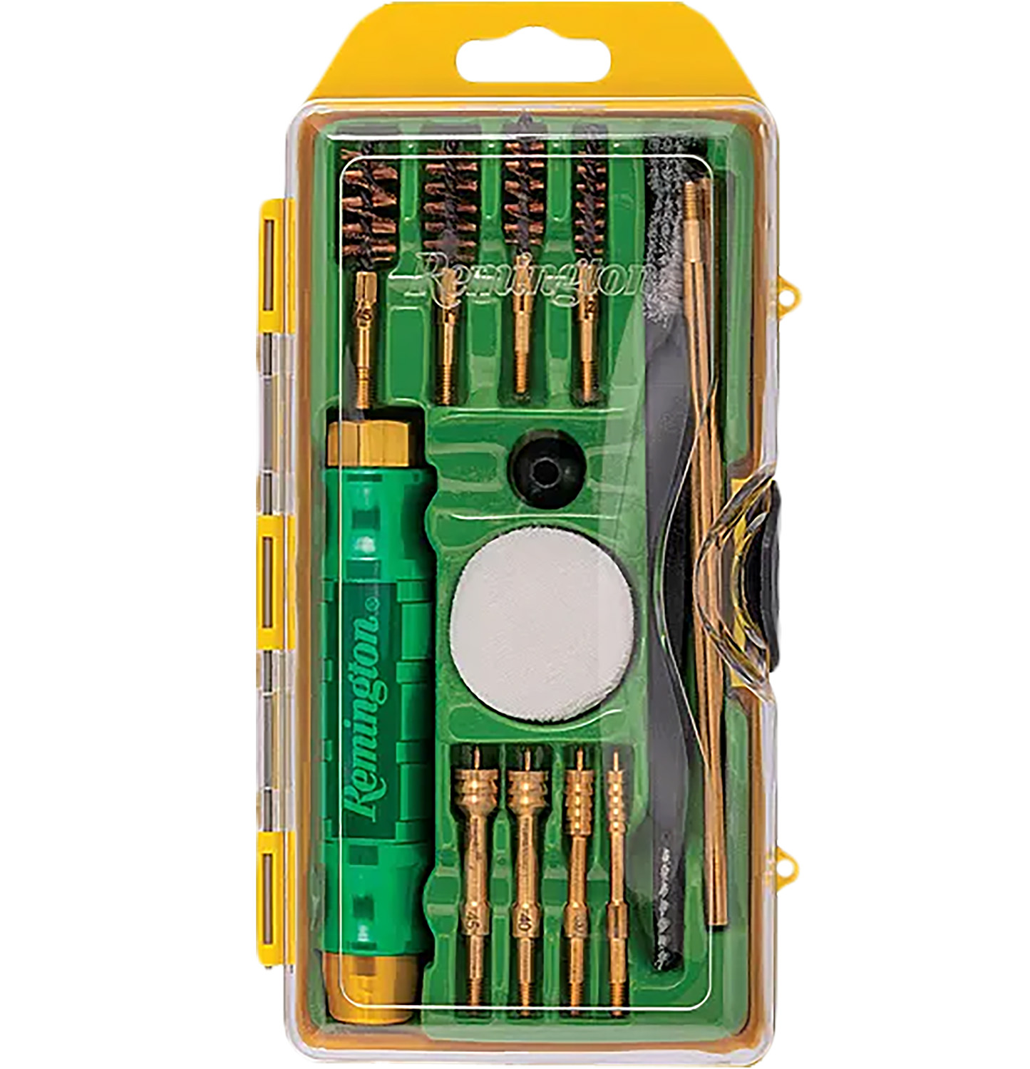Remington gun cleaning kit in plastic case