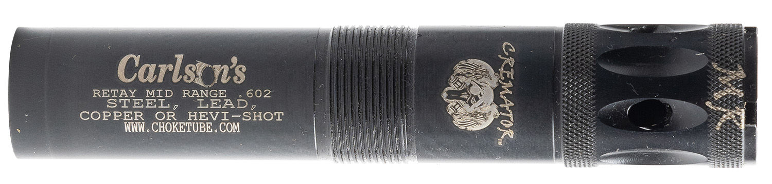 Carlson’s Cremator shotgun choke tube close-up