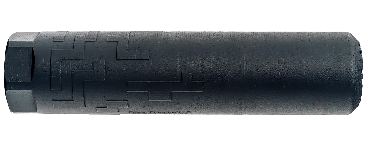 Black textured foam roller on white background