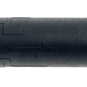 Black textured foam roller with hollow core
