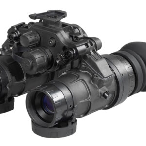 Black night vision binocular goggles device