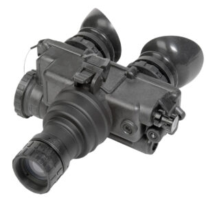 Black military night vision goggles device