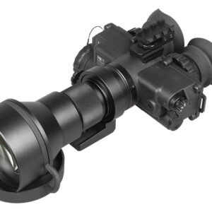 Black night vision scope with large lens