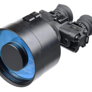 Night vision binoculars with large blue lens
