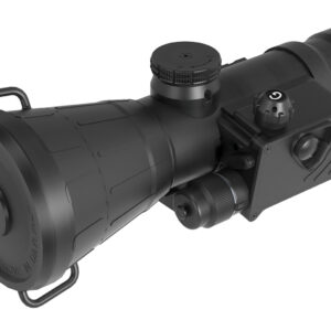 Black thermal imaging rifle scope device