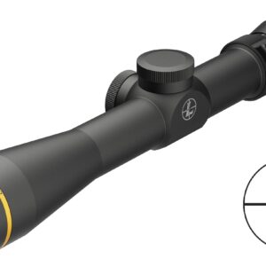 Leupold rifle scope with crosshair reticle graphic