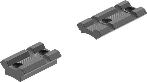 Two gray metal mounting clamps on white background