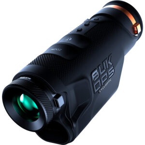 Black handheld monocular night vision device with zoom