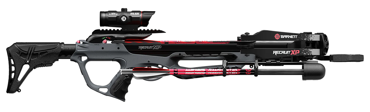 Barnett Recruit XP crossbow with scope and arrows