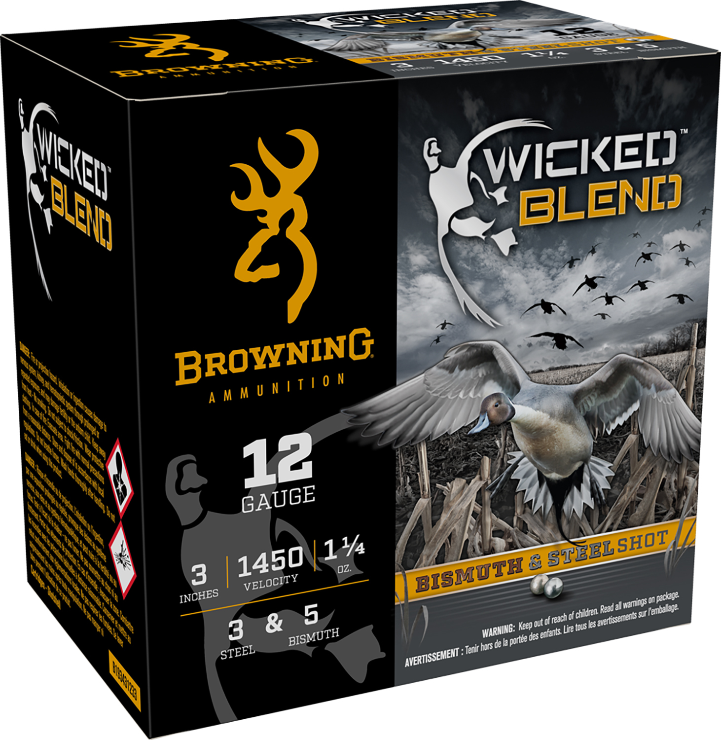 Browning Wicked Blend 12 gauge ammunition box