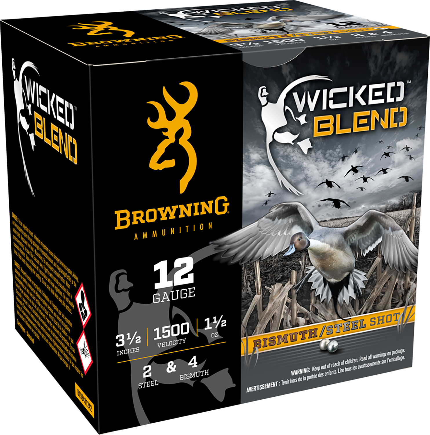 Browning Wicked Blend 12 gauge ammunition box