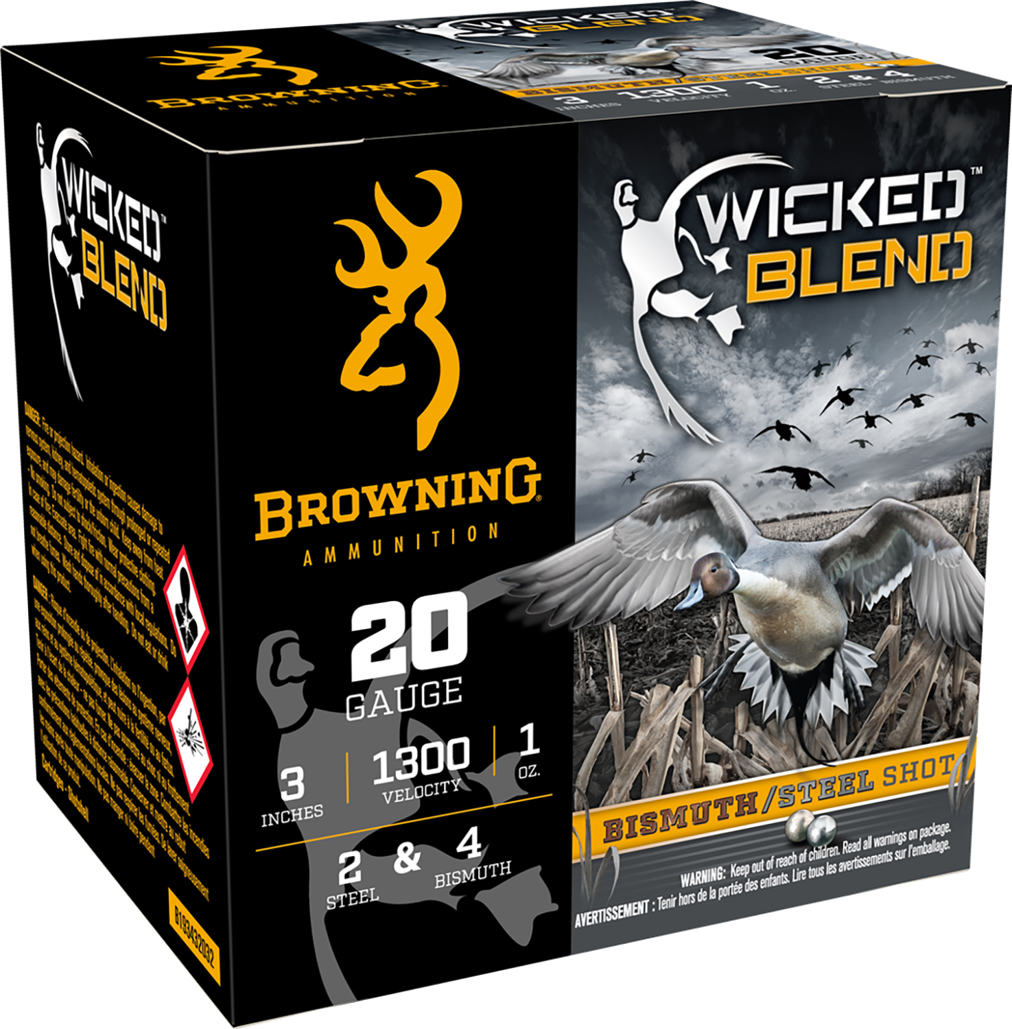 Browning Wicked Blend 20 gauge shotgun ammunition box