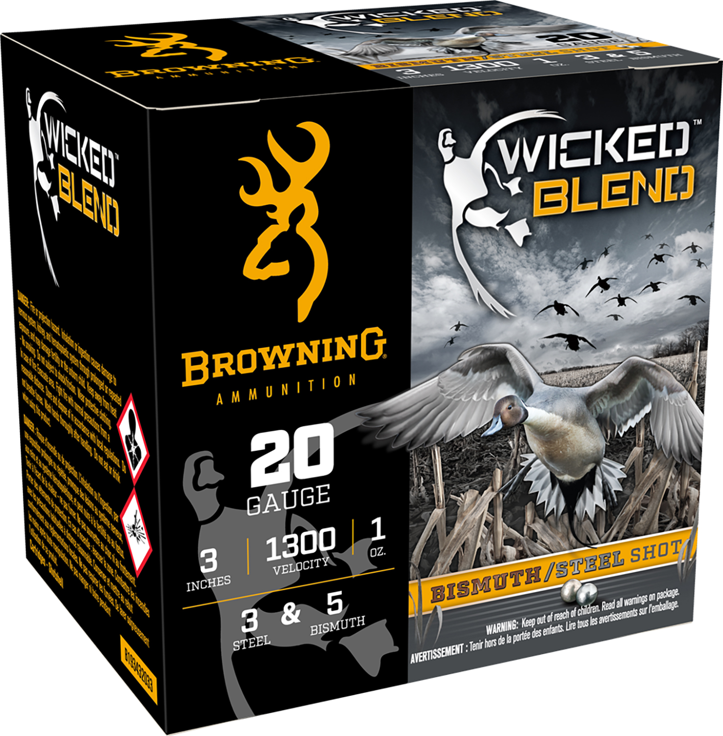 Browning Wicked Blend 20-gauge shotgun ammunition box