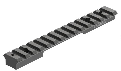 Black Leupold Picatinny scope mounting rail