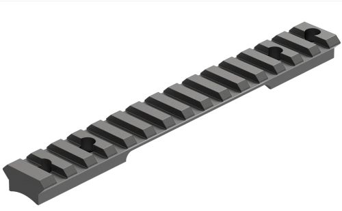 Black metal Picatinny rail mounting base