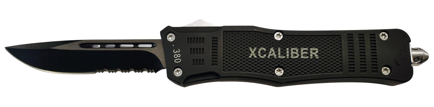 Black XCALIBER 380 folding pocket knife