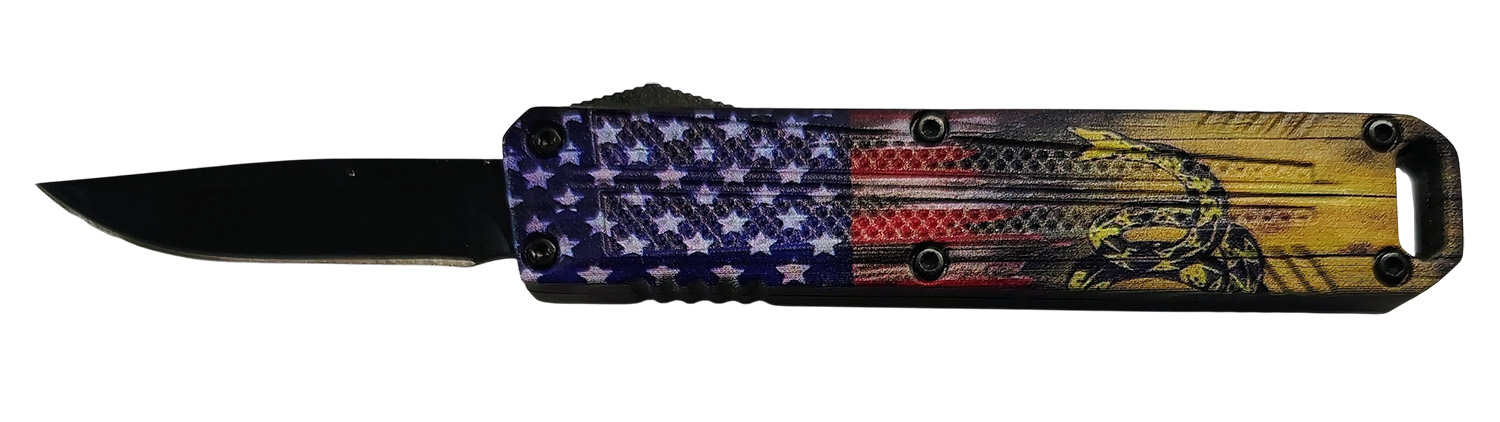 American flag themed tactical knife